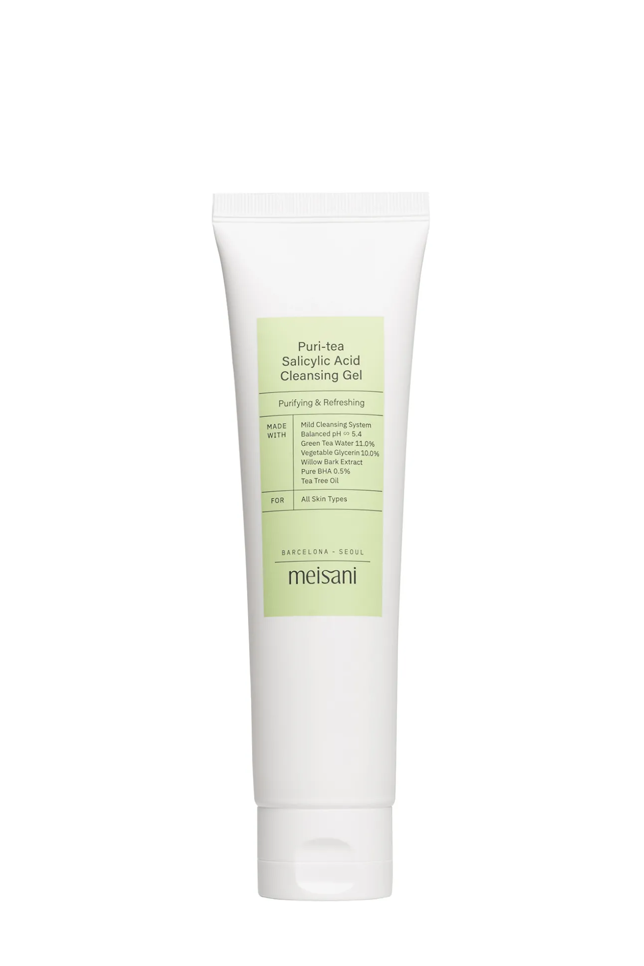 Gel limpiador facial purificante y refrescante