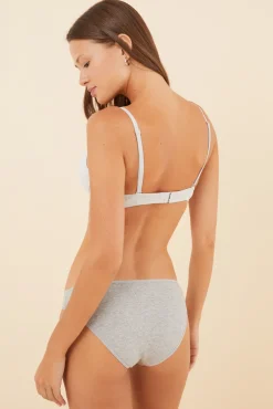 GORGEOUS Sujetador push up algodón gris