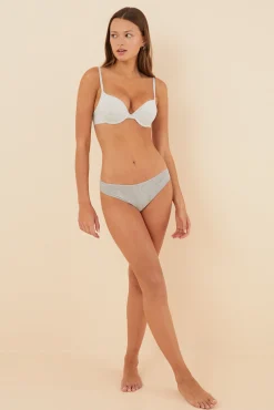 GORGEOUS Sujetador push up algodón gris