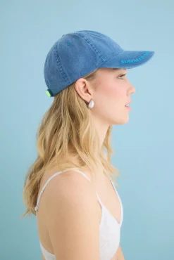 Gorra algodón ajustable azul