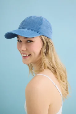 Gorra algodón ajustable azul