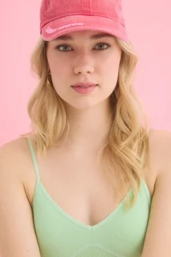 Gorra algodón ajustable rosa