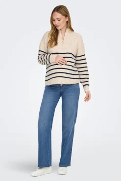 Jeans wide leg maternity