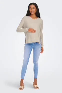 Jersey cuello de pico maternity