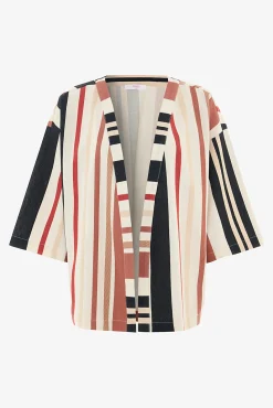 Kimono de playa oversized rayas