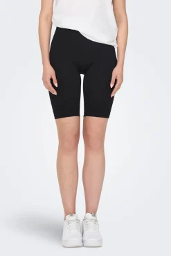 Legging ciclista seamless negro canalé