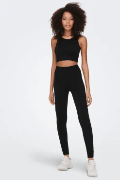 Legging largo elástico de canalé