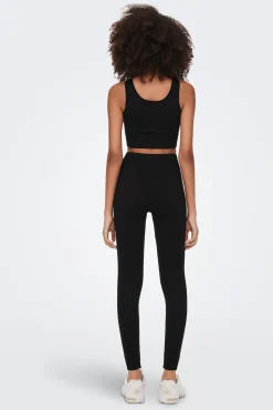 Legging largo elástico de canalé