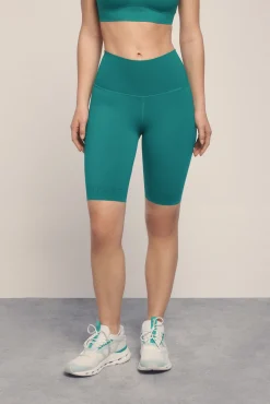 Leggings ciclista COMPRESSIVE verde logo