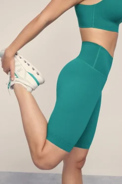 Leggings ciclista COMPRESSIVE verde logo