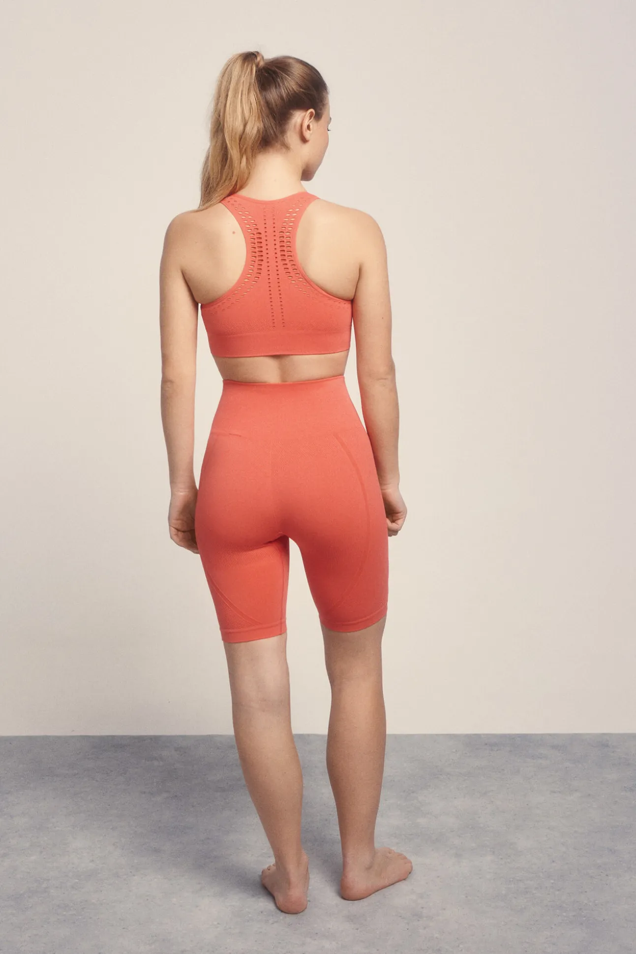 Leggings ciclista SEAMLESS COMFORT melocotón