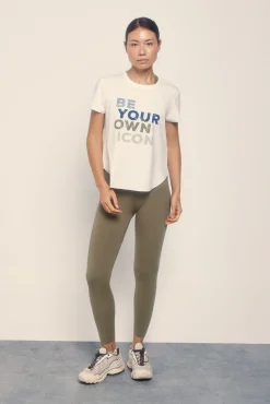 Leggings COMPRESSIVE caqui logo