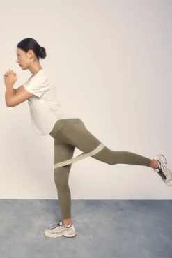 Leggings COMPRESSIVE caqui logo