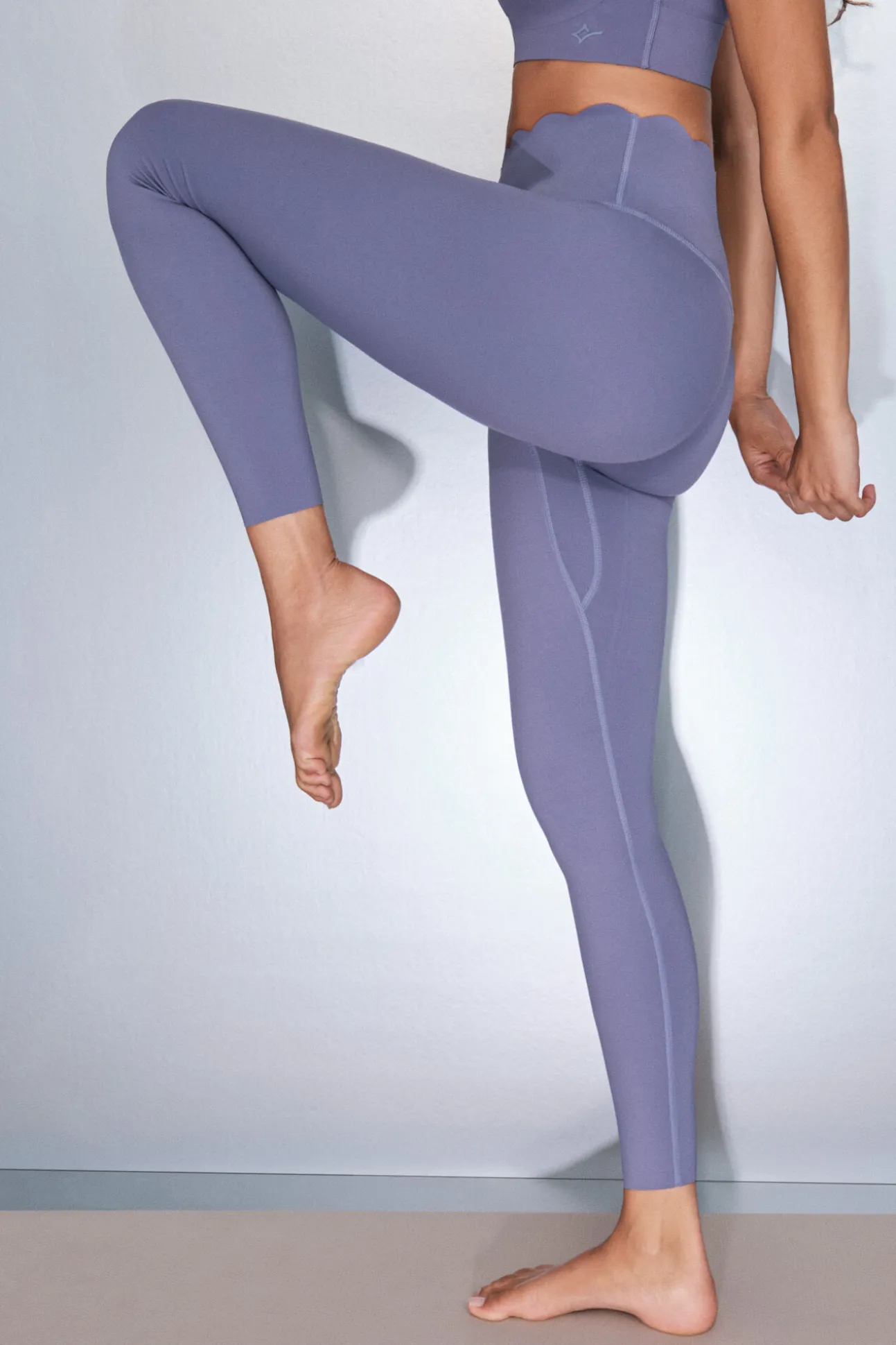 Leggings COMPRESSIVE largo morado