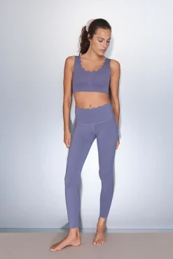 Leggings COMPRESSIVE largo morado
