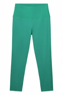 Leggings crop COMPRESSIVE verde logo