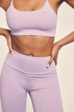 Leggings crop lila