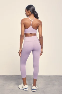 Leggings crop lila