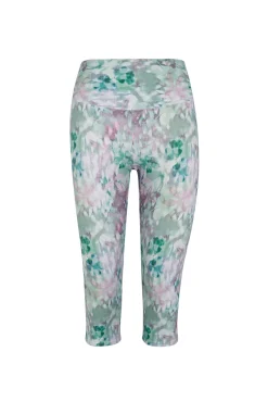 Leggings crop print flores