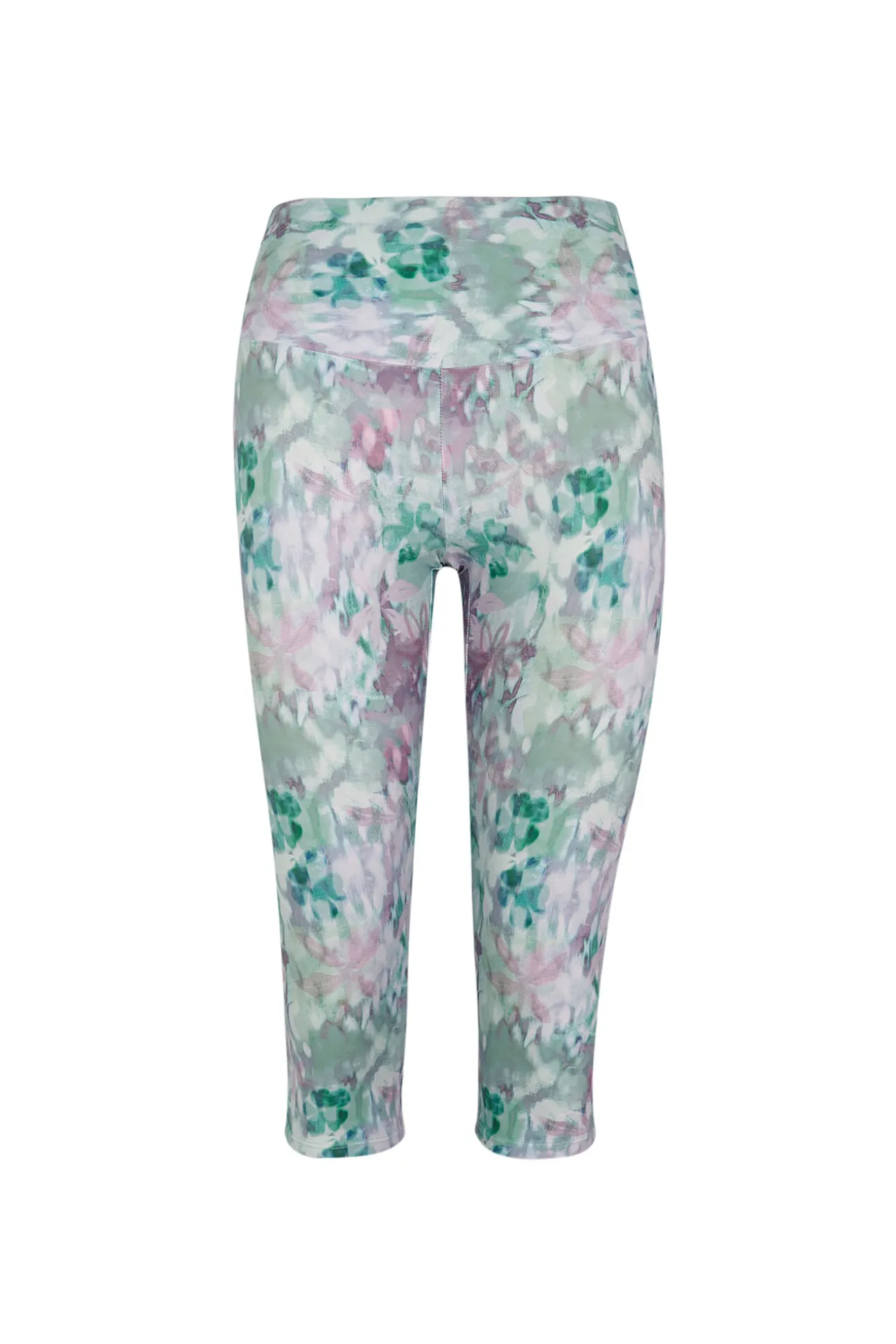 Leggings crop print flores