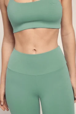 Leggings crop verde