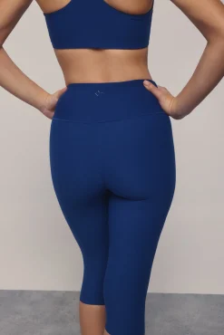 Leggings 4D STRECH largo 3/4 estampado azul