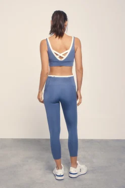Leggings 4D STRETCH crop azul
