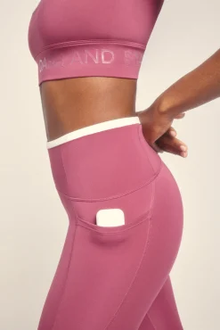 Leggings 4D STRETCH crop rosa