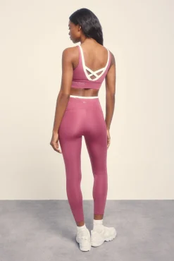 Leggings 4D STRETCH crop rosa