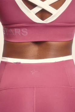 Leggings 4D STRETCH crop rosa