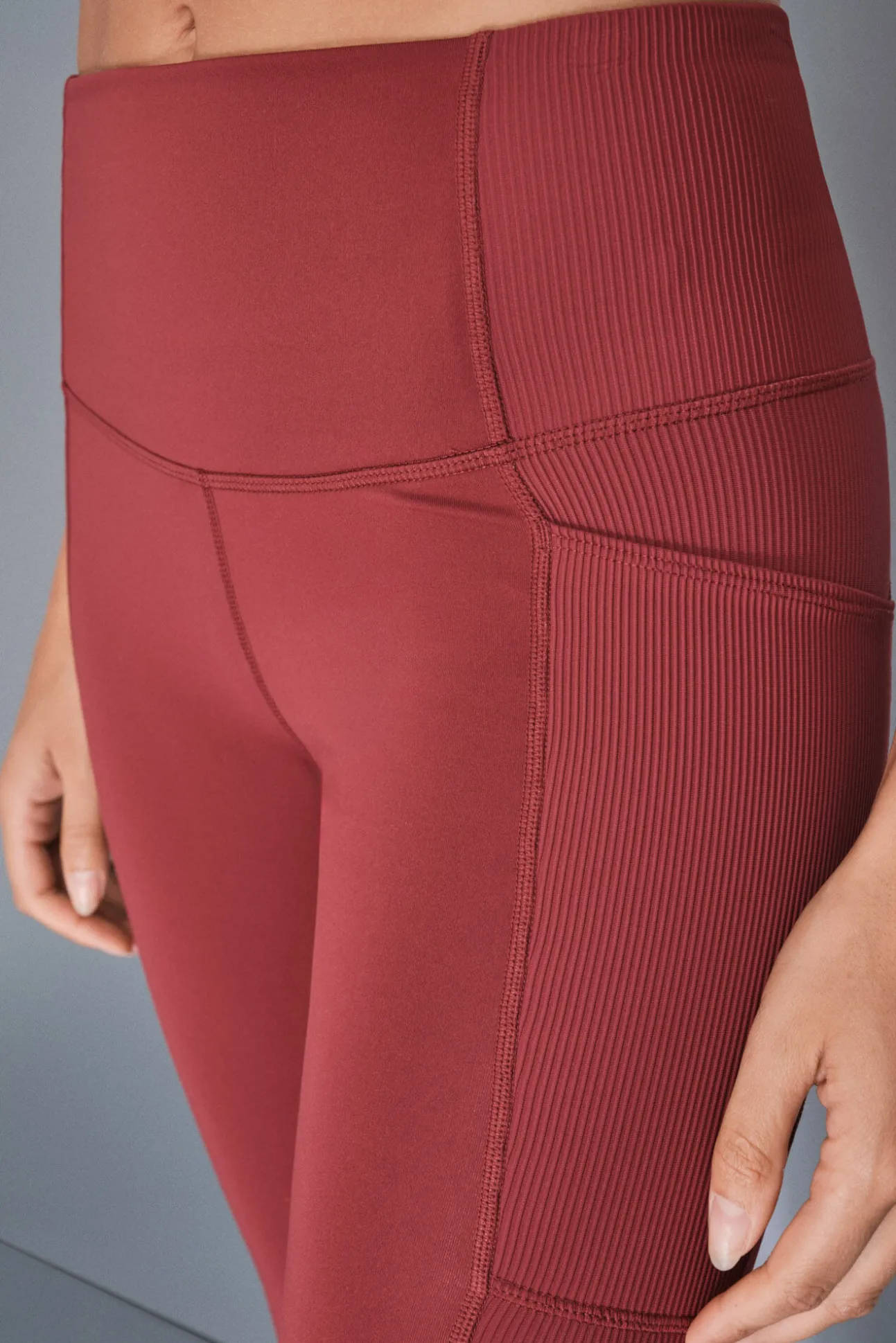 Leggings 4D STRETCH pirata granate