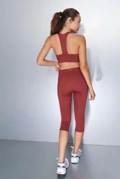 Leggings 4D STRETCH pirata granate