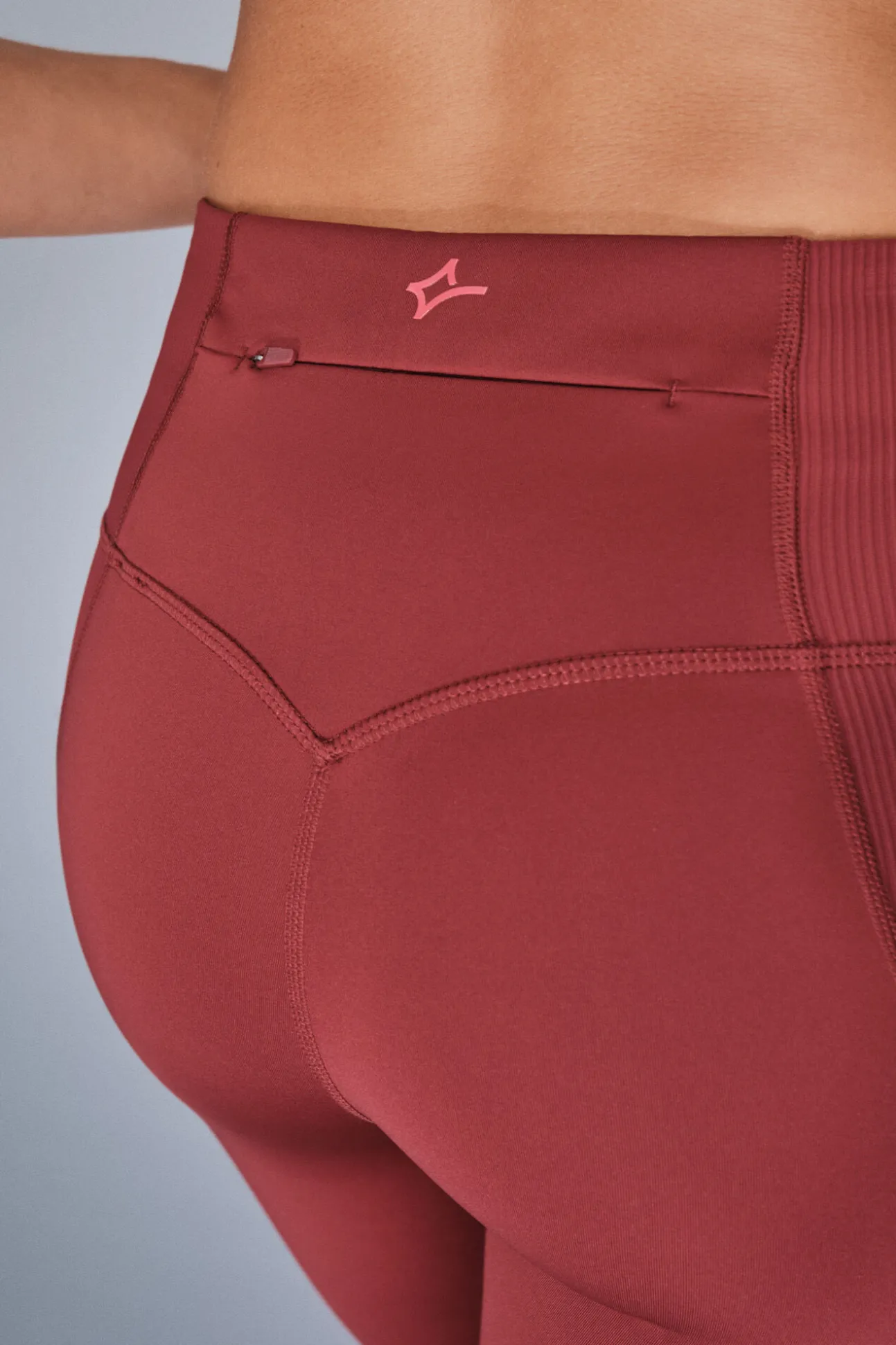 Leggings 4D STRETCH pirata granate