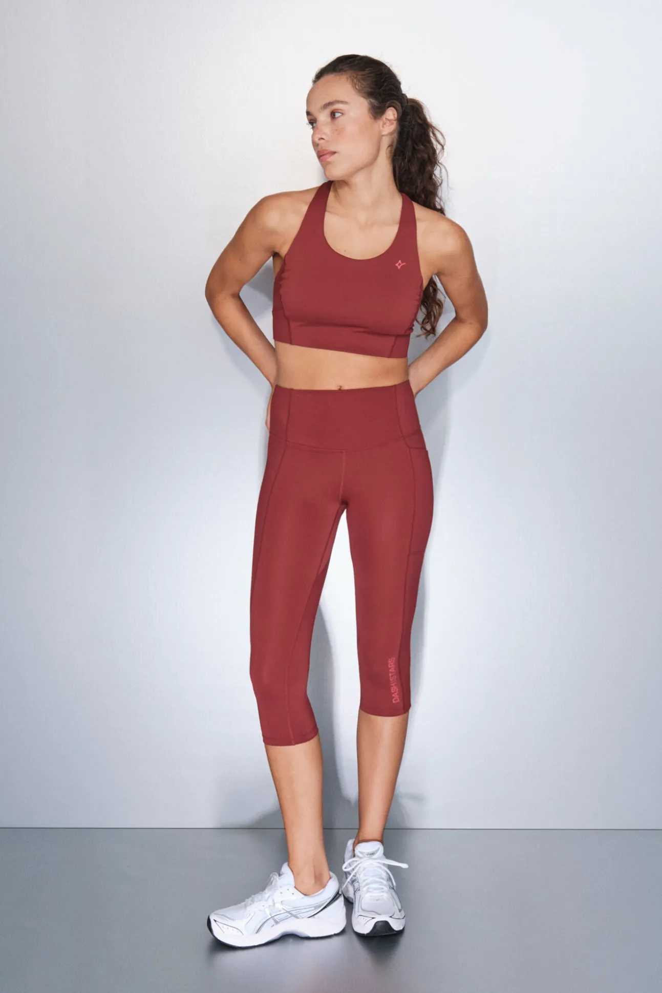 Leggings 4D STRETCH pirata granate