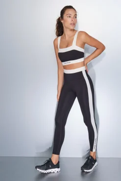 Leggings 4D STRETCH tobillero negro y blanco