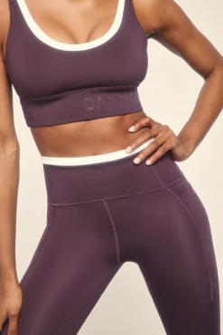 Leggings 4D STRETCH tobillero morado