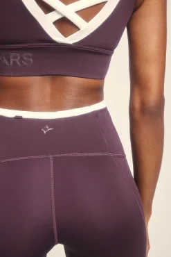 Leggings 4D STRETCH tobillero morado