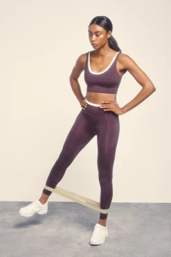 Leggings 4D STRETCH tobillero morado