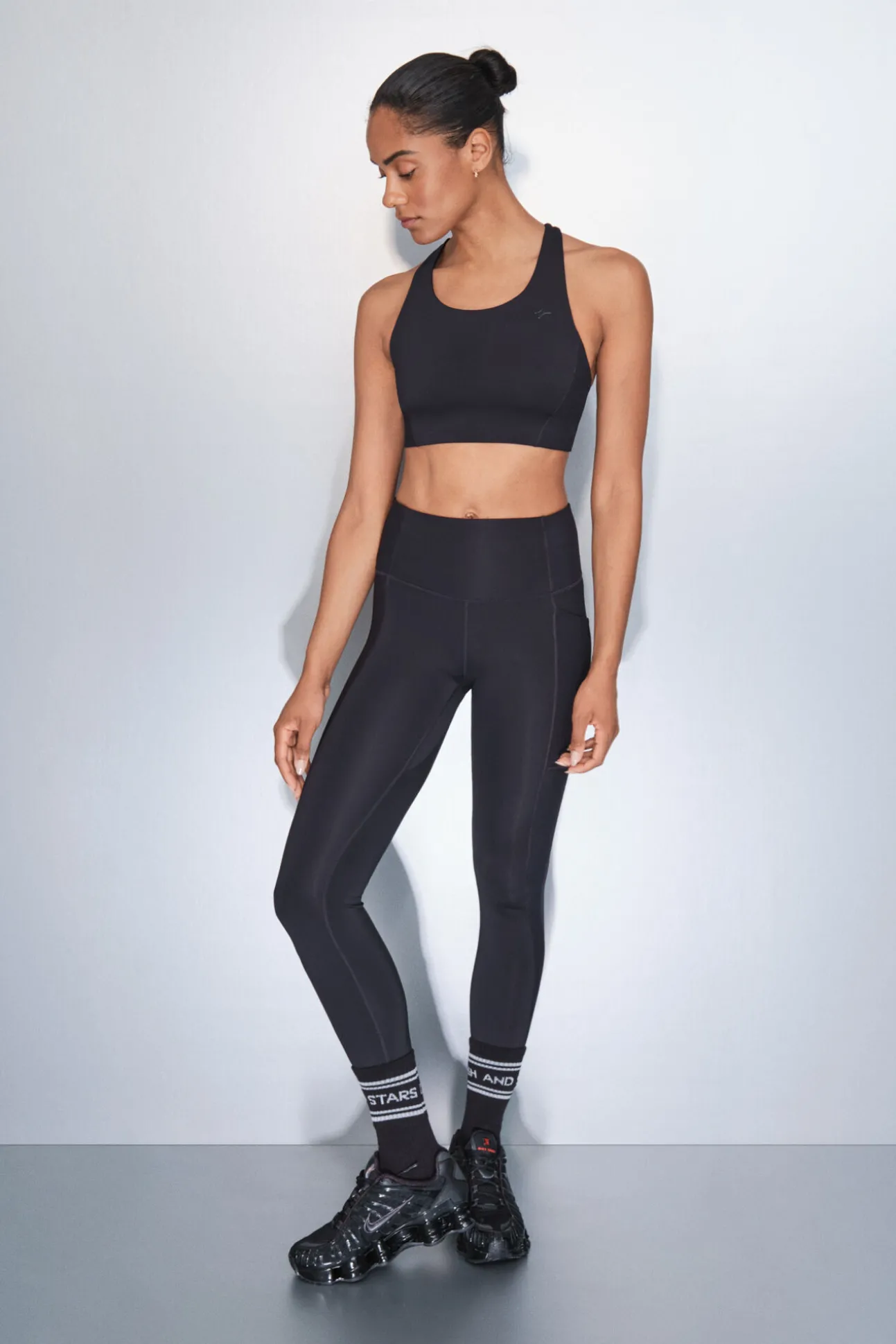 Leggings 4D STRETCH tobillero negro