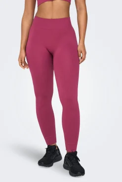 Leggings Seamless de cintura alta canalé