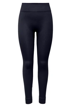 Leggings Seamless de cintura alta canalé