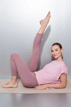 Leggings SOFT MOVE crop rosa