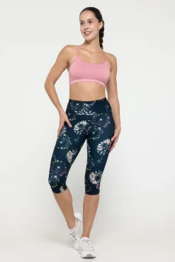 Leggings técnicos pirata cintura alta