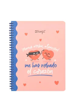 Libreta A5 - ¡Manos arriba, atención! Me has robado el corazón
