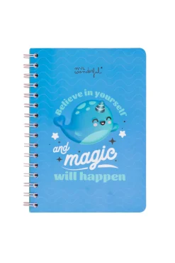 Libreta A5 Narval 3D - Believe in yourself and magic will happen