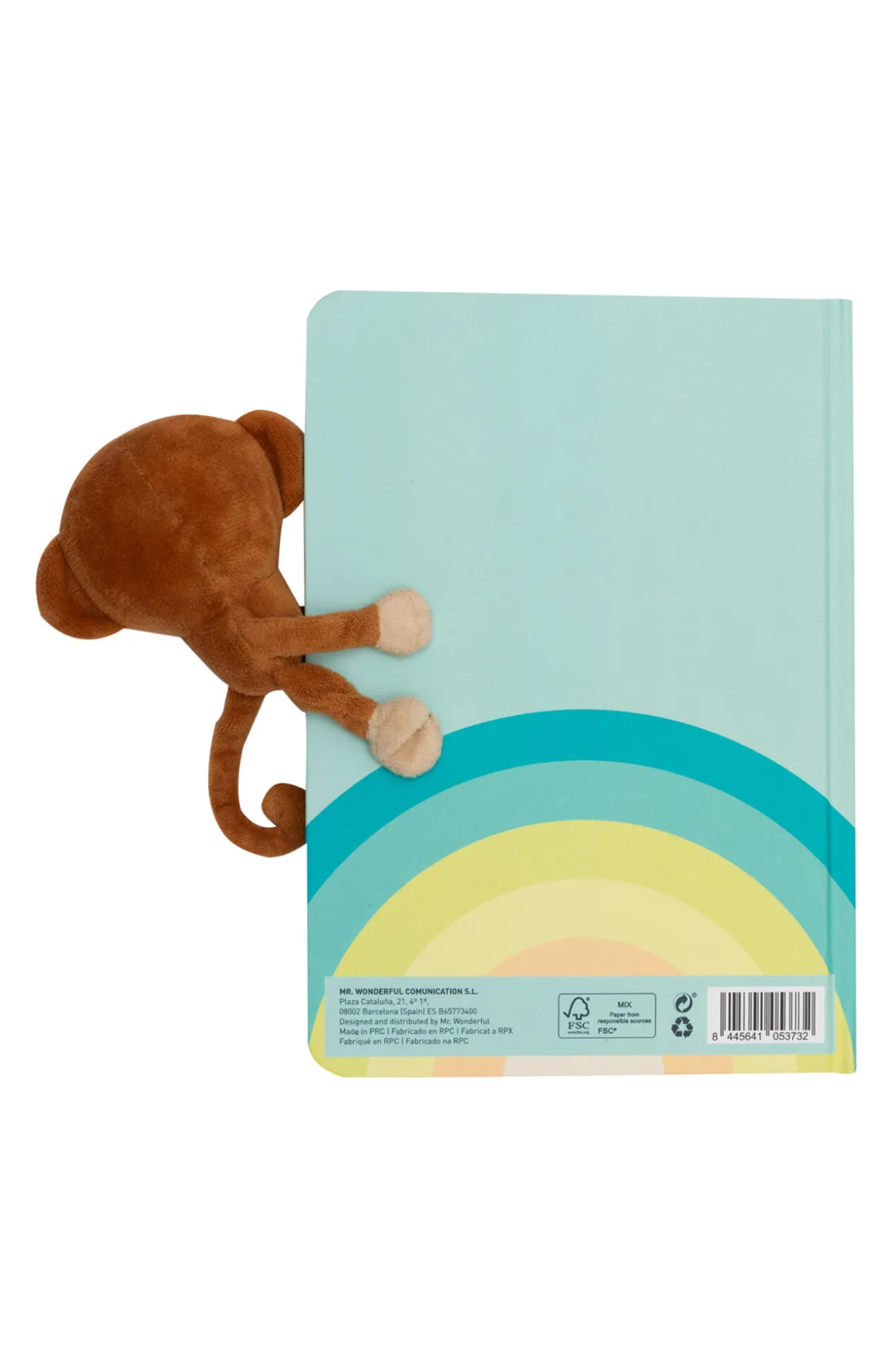 Libreta con encuadernación cosida