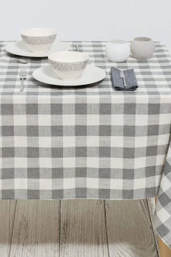 Mantel antimanchas algodón mezcla cuadros 6pax.