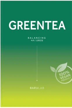 Mascarilla vegana con extracto de té verde