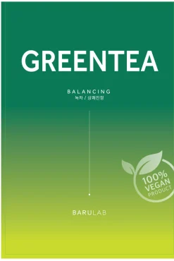Mascarilla vegana con extracto de té verde