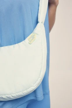 Mini bolso acolchado azul